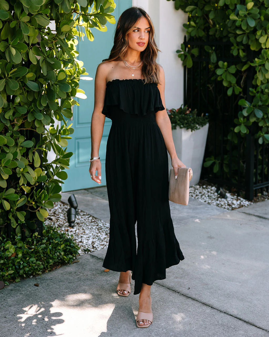 Merida Strapless Smocked Jumpsuit - Image 3