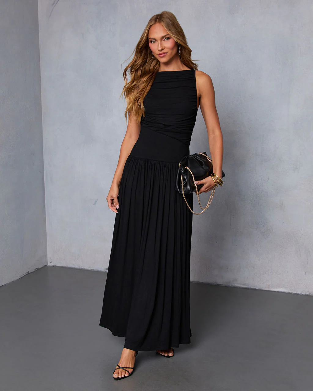 Mette Ruched Maxi Dress - Image 7
