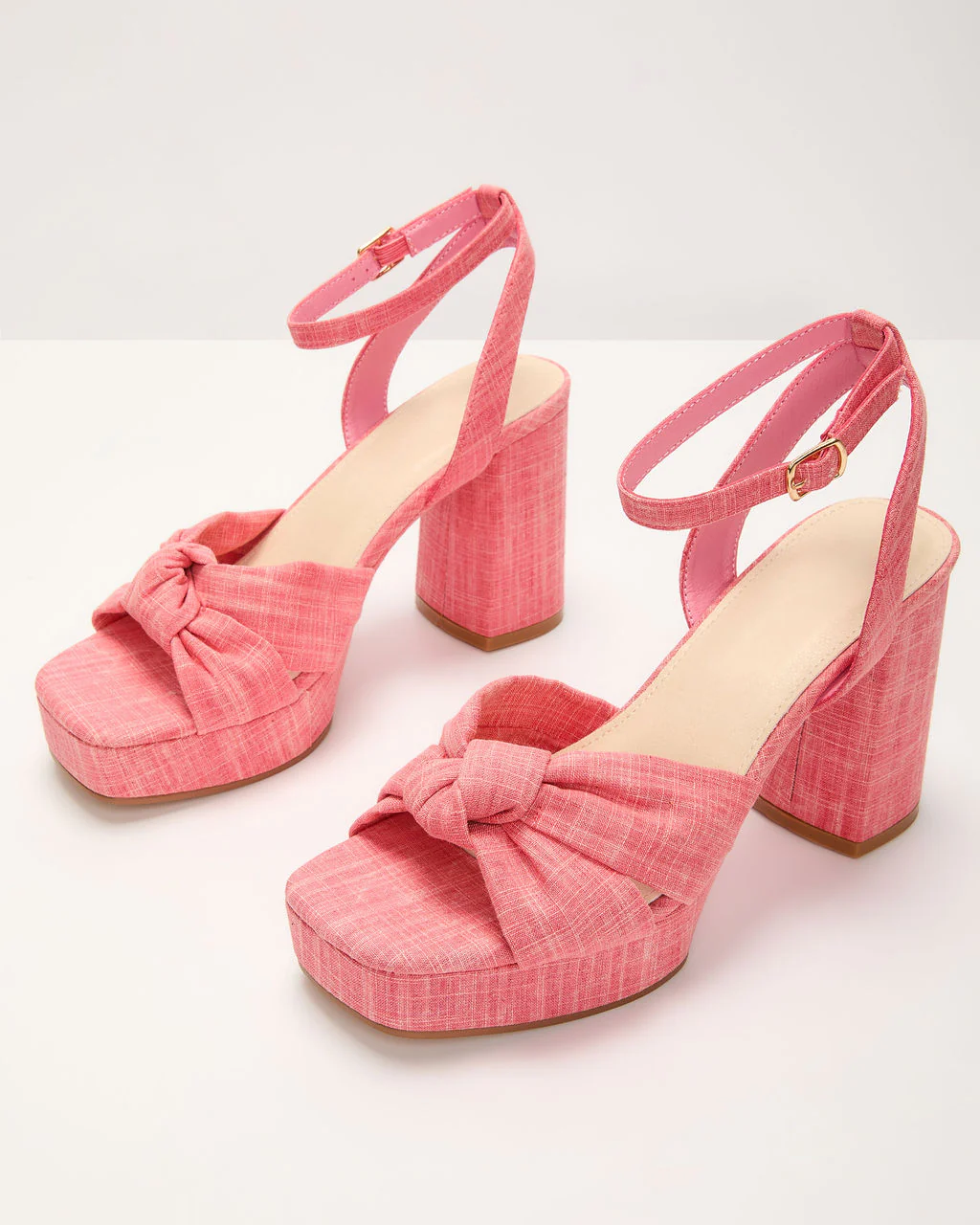 Mikah Twist Knot Platform Heels - Image 4