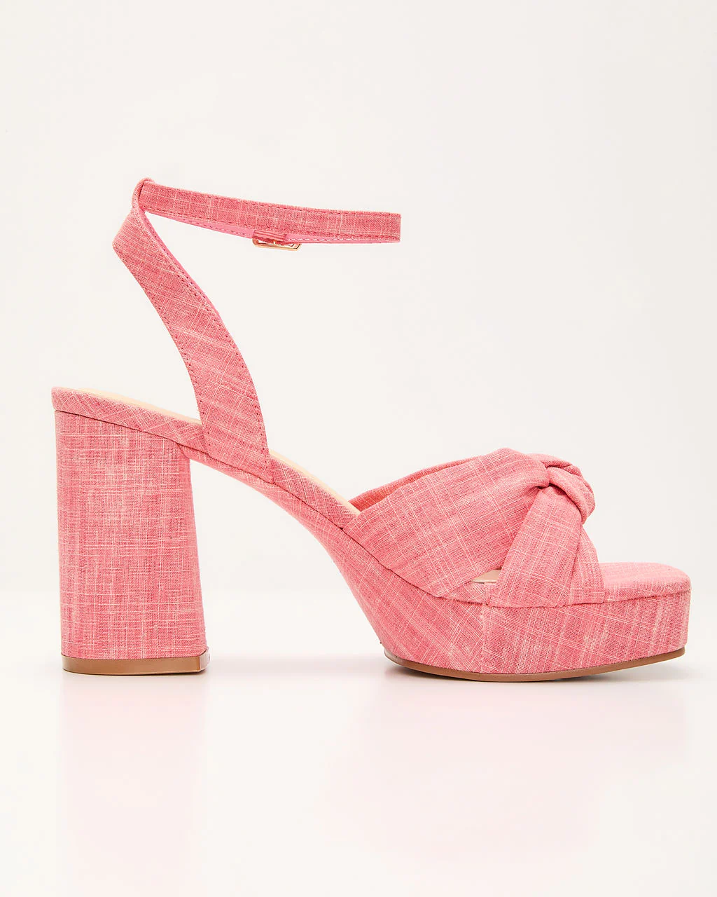 Mikah Twist Knot Platform Heels - Image 6