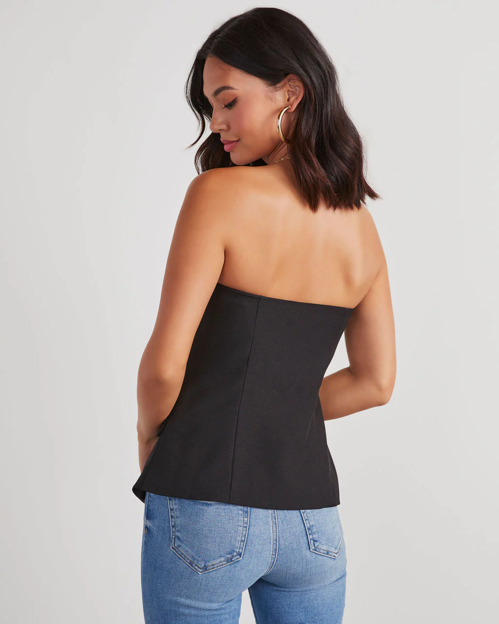 Miller Strapless Button Down Top - Image 7