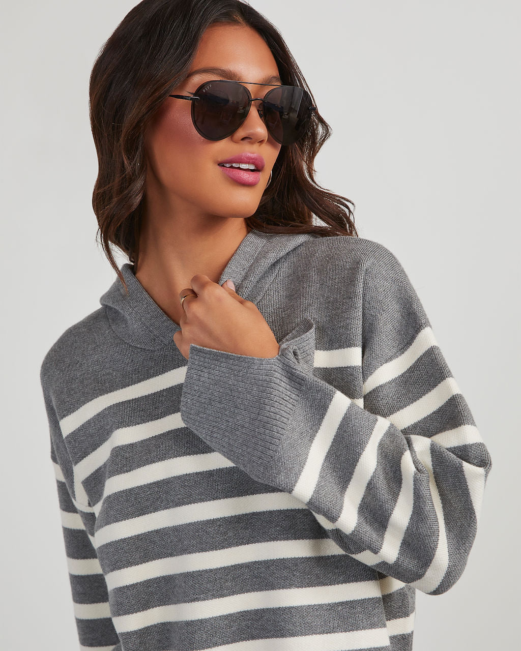 Milton Striped Hooded Sweater - Image 4