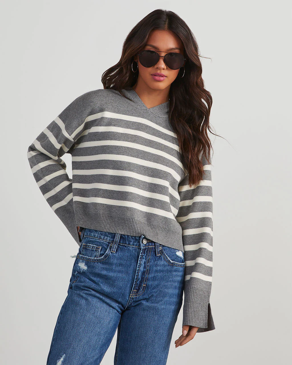 Milton Striped Hooded Sweater - Image 6