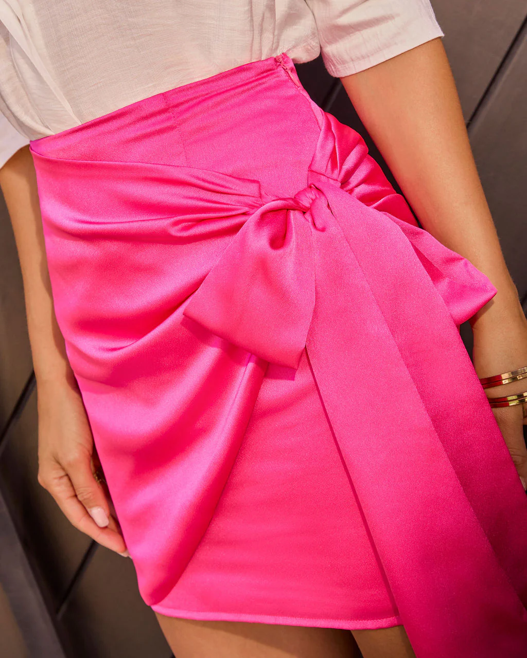 Jessalyn Wrap Mini Skirt - Image 3