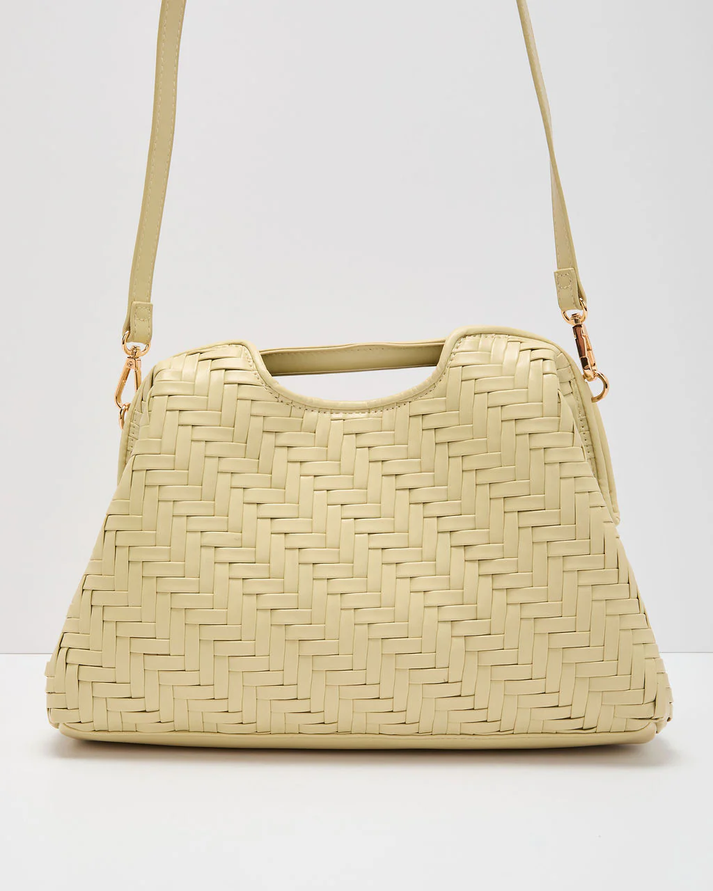 Mireya Woven Vegan Leather Clutch - Image 2