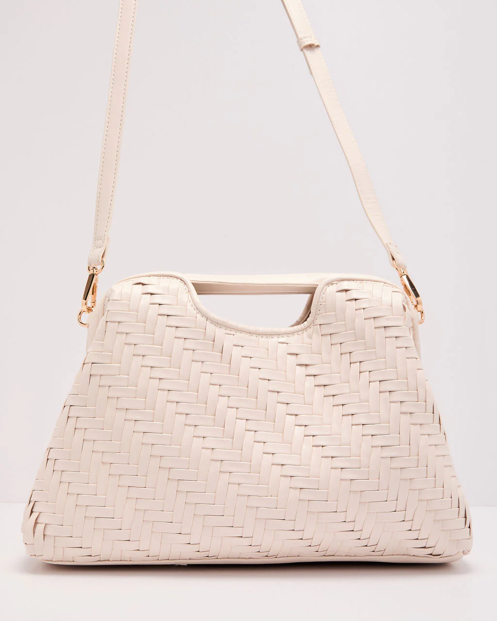 Mireya Woven Vegan Leather Clutch - Image 9