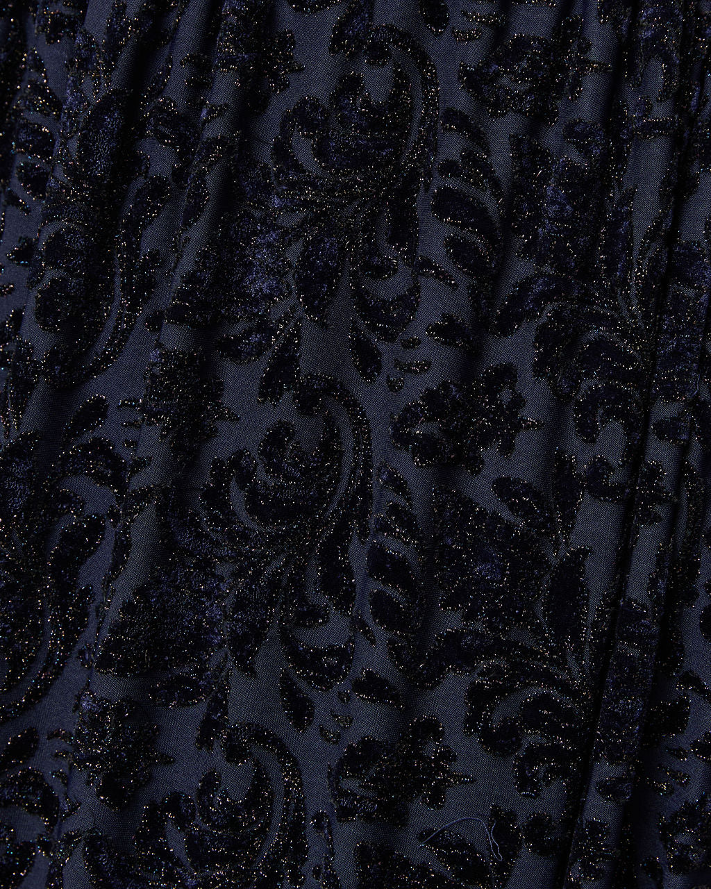 Miriza Flocked Mesh Velvet Midi Skirt - Image 6