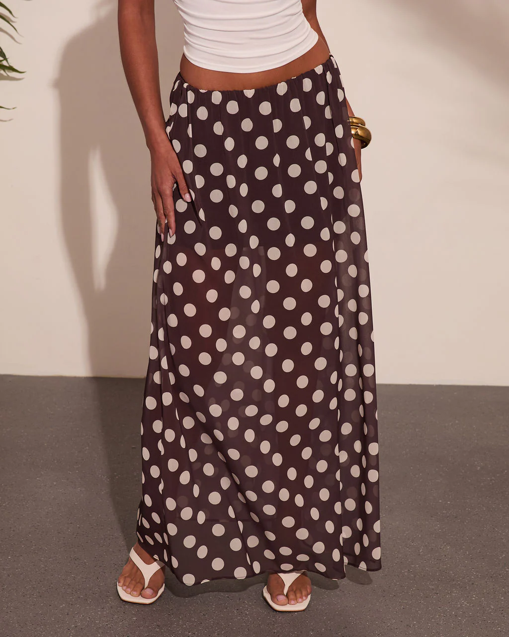 Miska Polka Dot Maxi Skirt - Image 2