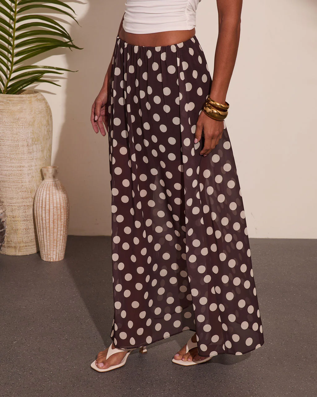 Miska Polka Dot Maxi Skirt - Image 3
