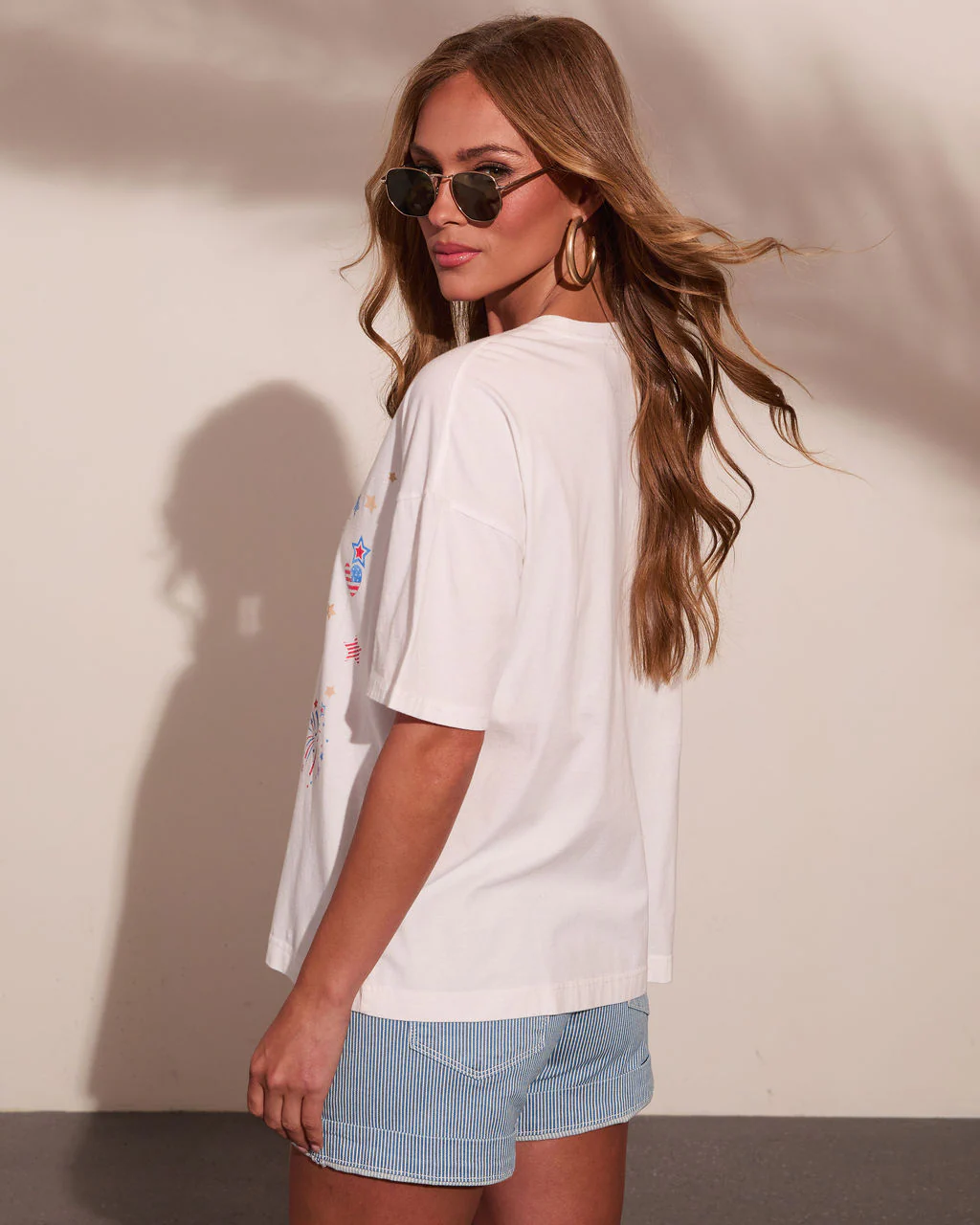 Miss Independence Graphic Cotton Short Sleeve Tee - Image 4