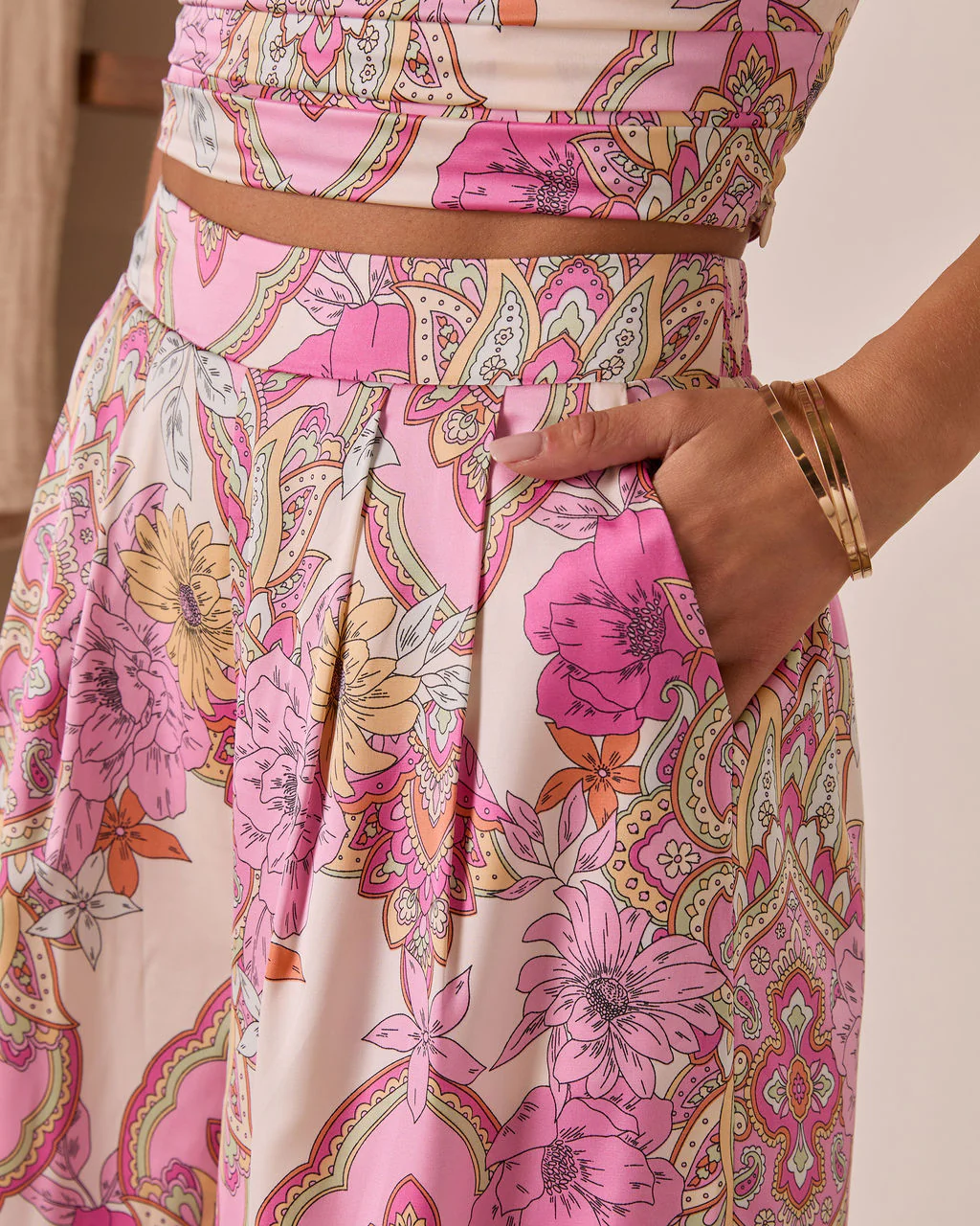 Monie Floral Wide Leg Pants - Image 6