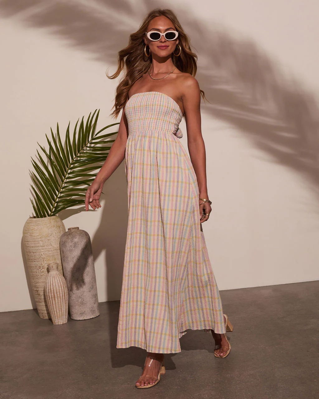 Montana Striped Strapless Maxi Dress - Image 3