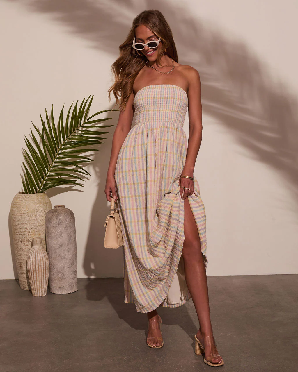 Montana Striped Strapless Maxi Dress - Image 5