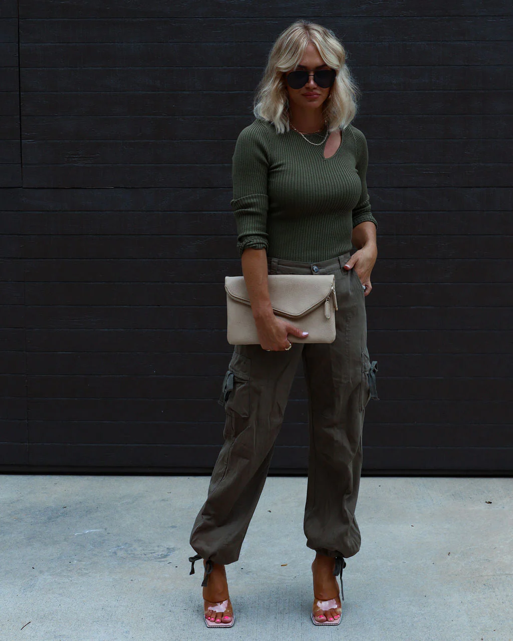 Montclair Cutout Ribbed Knit Sweater Top - Image 14