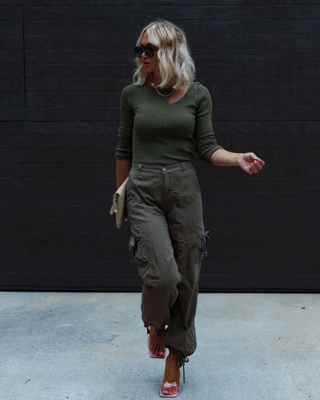 Montclair Cutout Ribbed Knit Sweater Top - Image 18