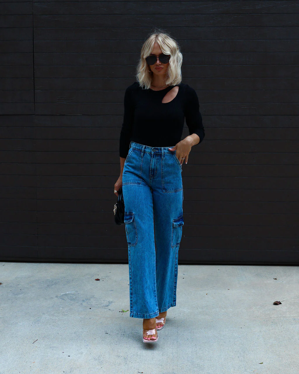 Montclair Cutout Ribbed Knit Sweater Top - Image 5