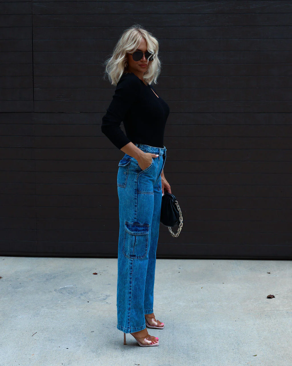Montclair Cutout Ribbed Knit Sweater Top - Image 6