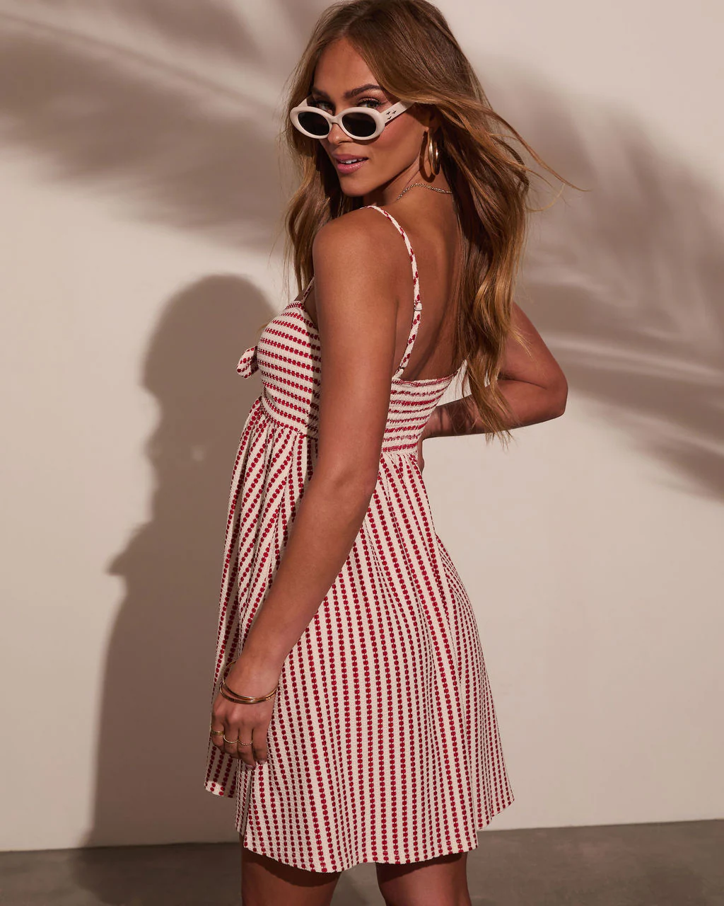Montez Front Tie Babydoll Mini Dress - Image 4