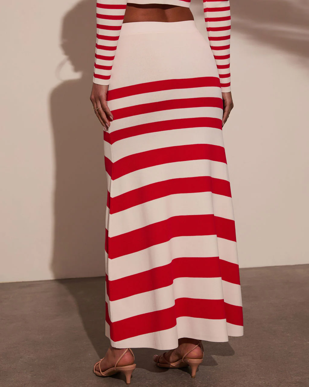 Montez Striped Maxi Skirt - Image 4
