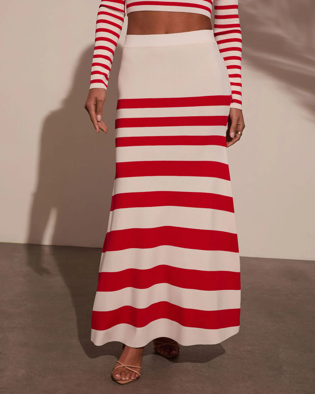Montez Striped Maxi Skirt - Image 5