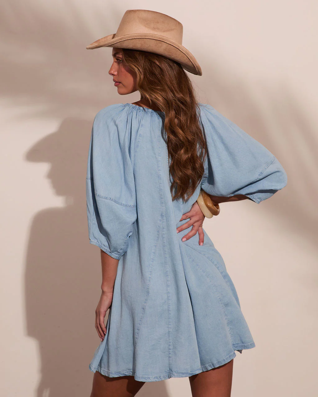 Moonlit Prairie Chambray Romper - Image 4