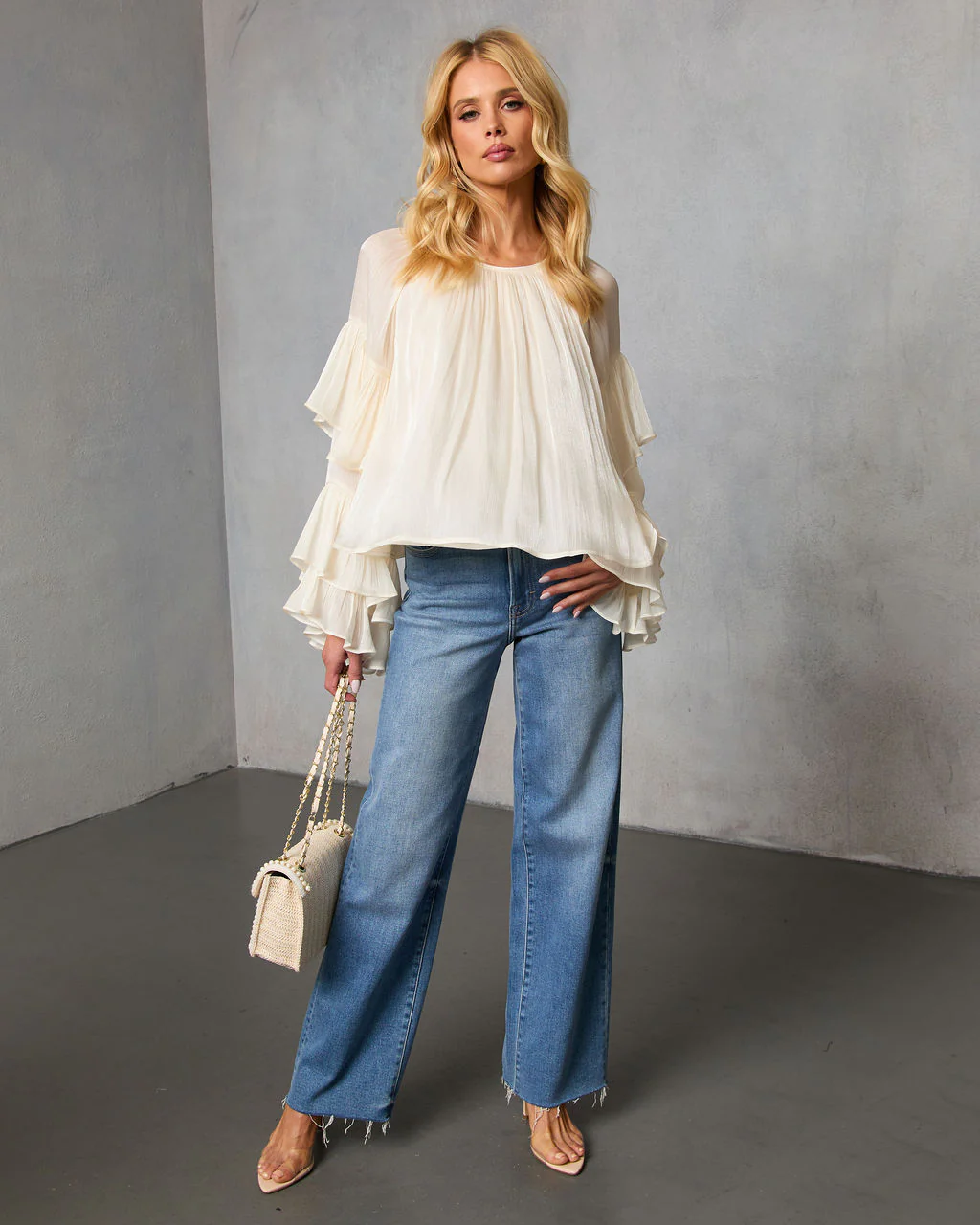 Morgen Tiered Ruffle Blouse - Image 2