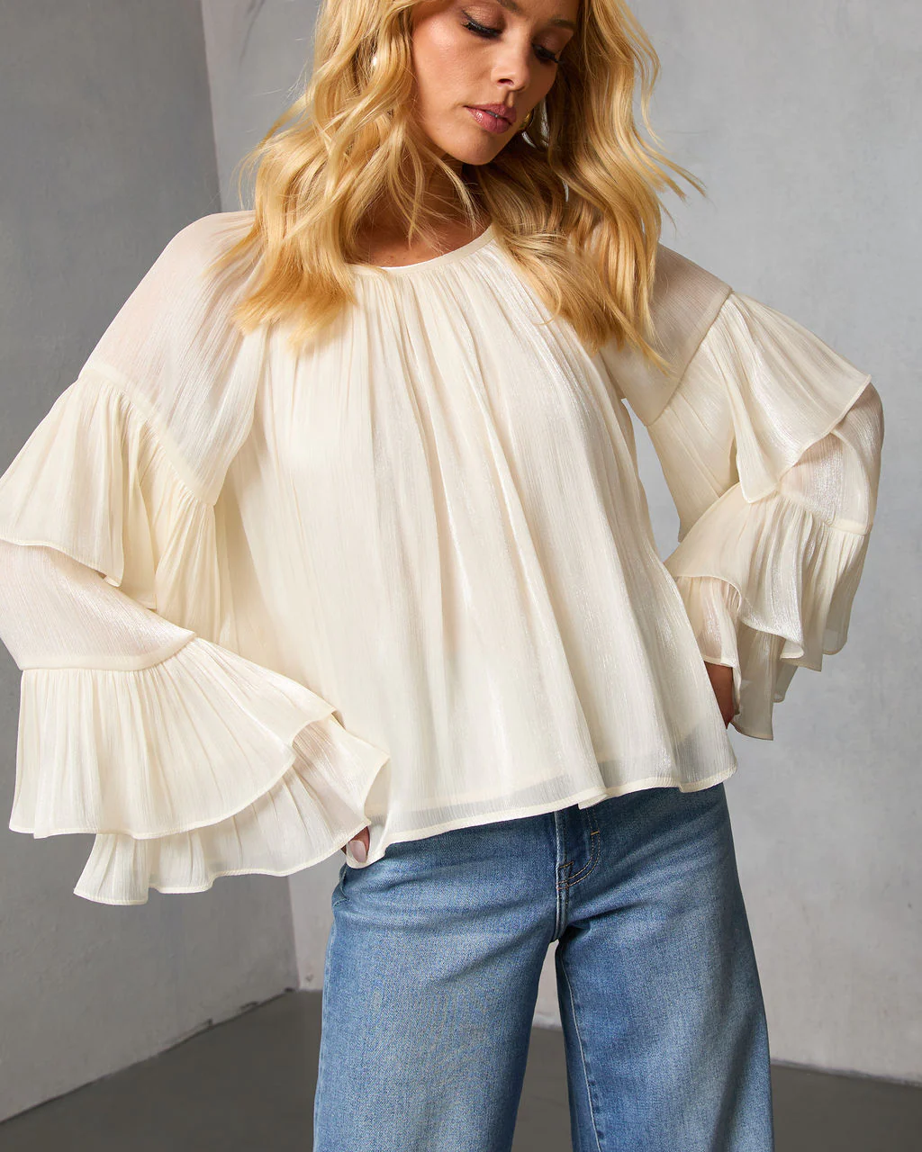Morgen Tiered Ruffle Blouse - Image 5
