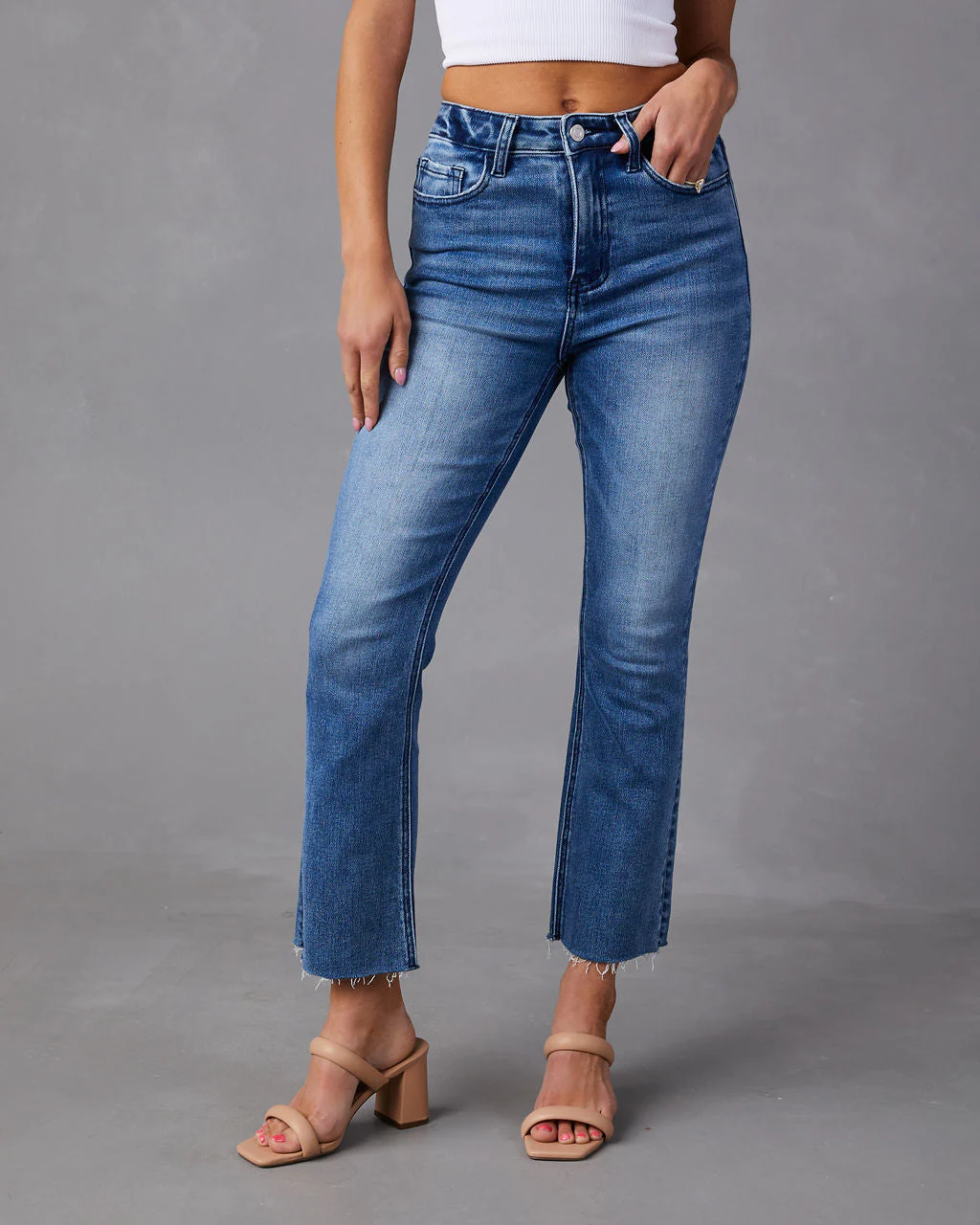 Morisette High Rise Flare Jeans - Image 6