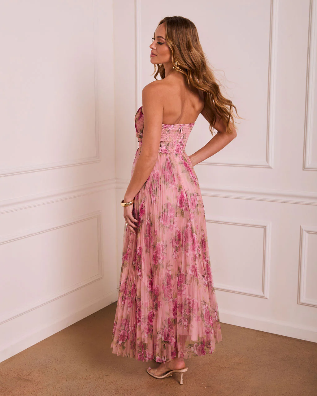 Morning Garden Tulle Floral Maxi Dress - Image 4