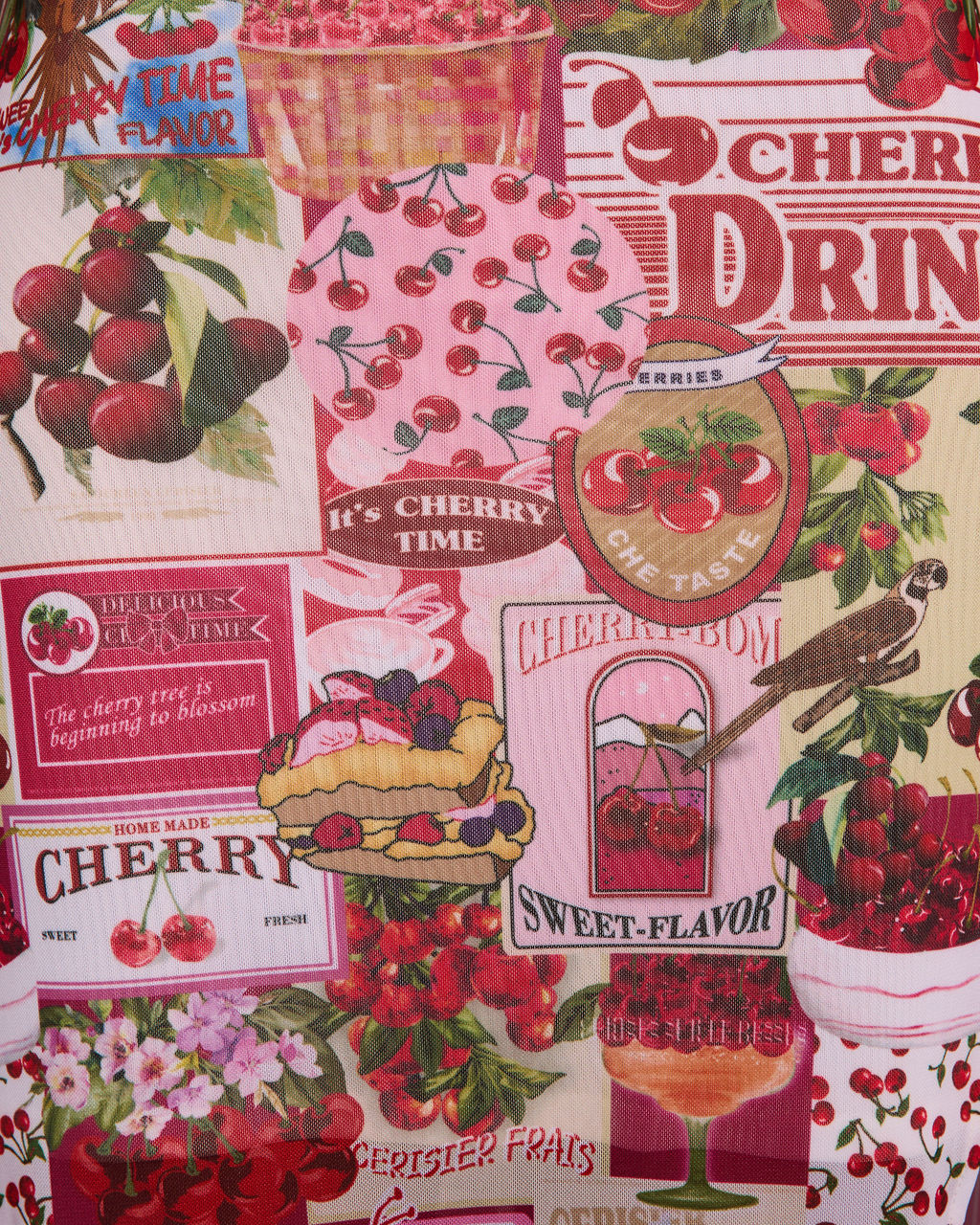 Morning Harvest Mesh Novelty Print Maxi Dress - Image 6