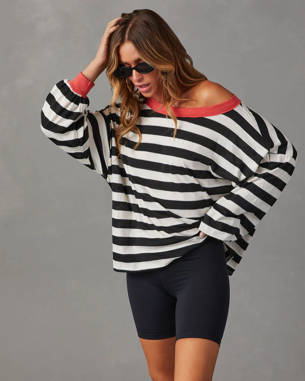 Morwenna Striped Long Sleeve Top - Image 3