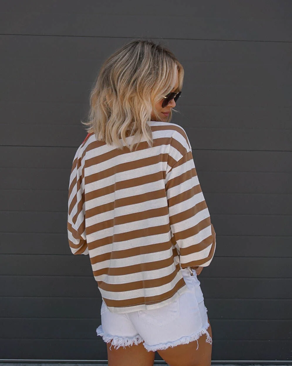Morwenna Striped Long Sleeve Top - Image 7