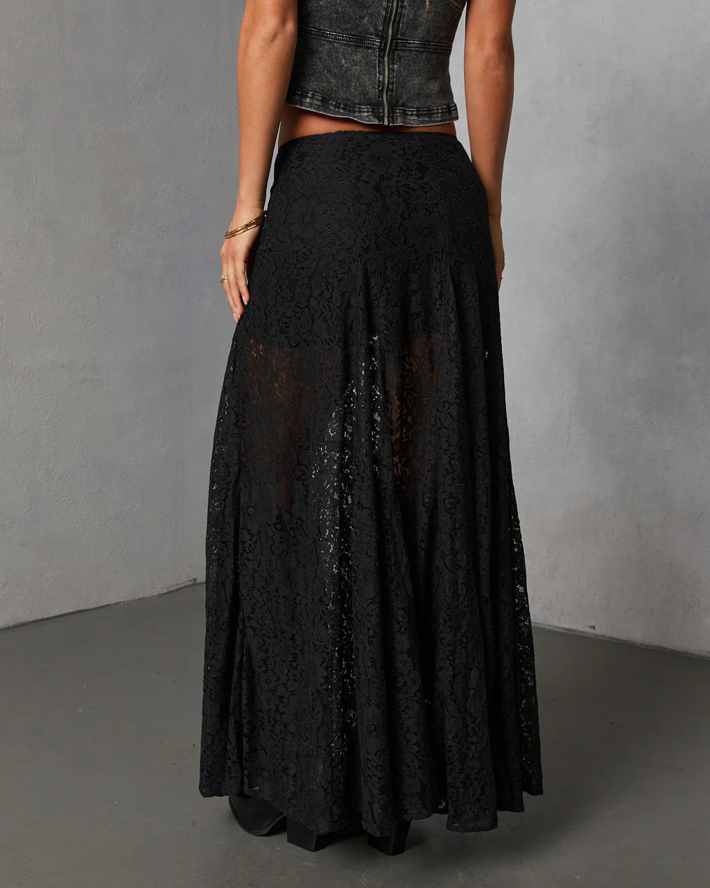 Moss Moon Lace Maxi Skirt - Image 4