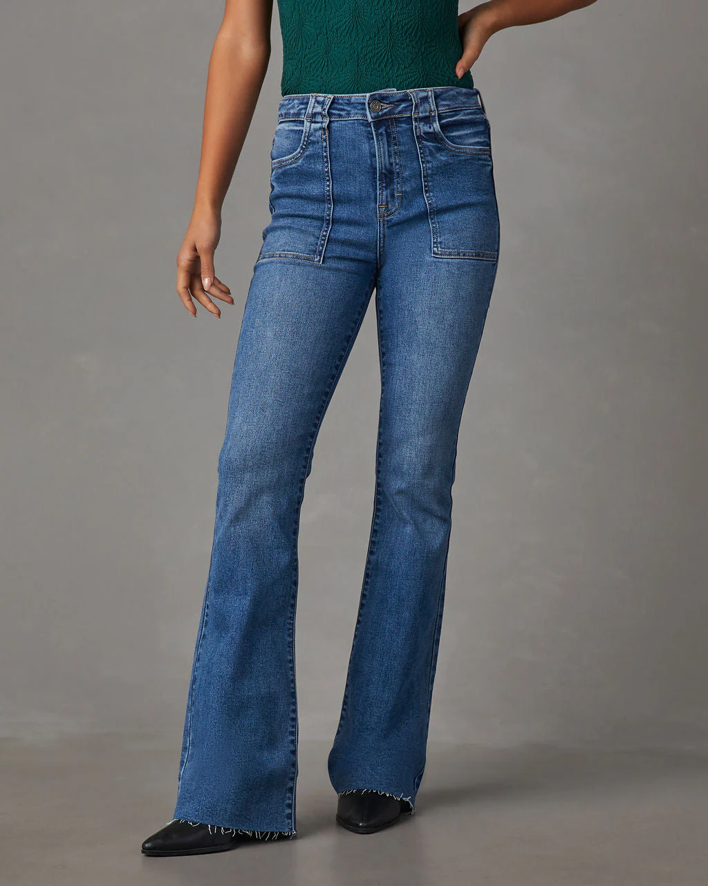 Mulaney High Rise Flare Jeans - Image 2