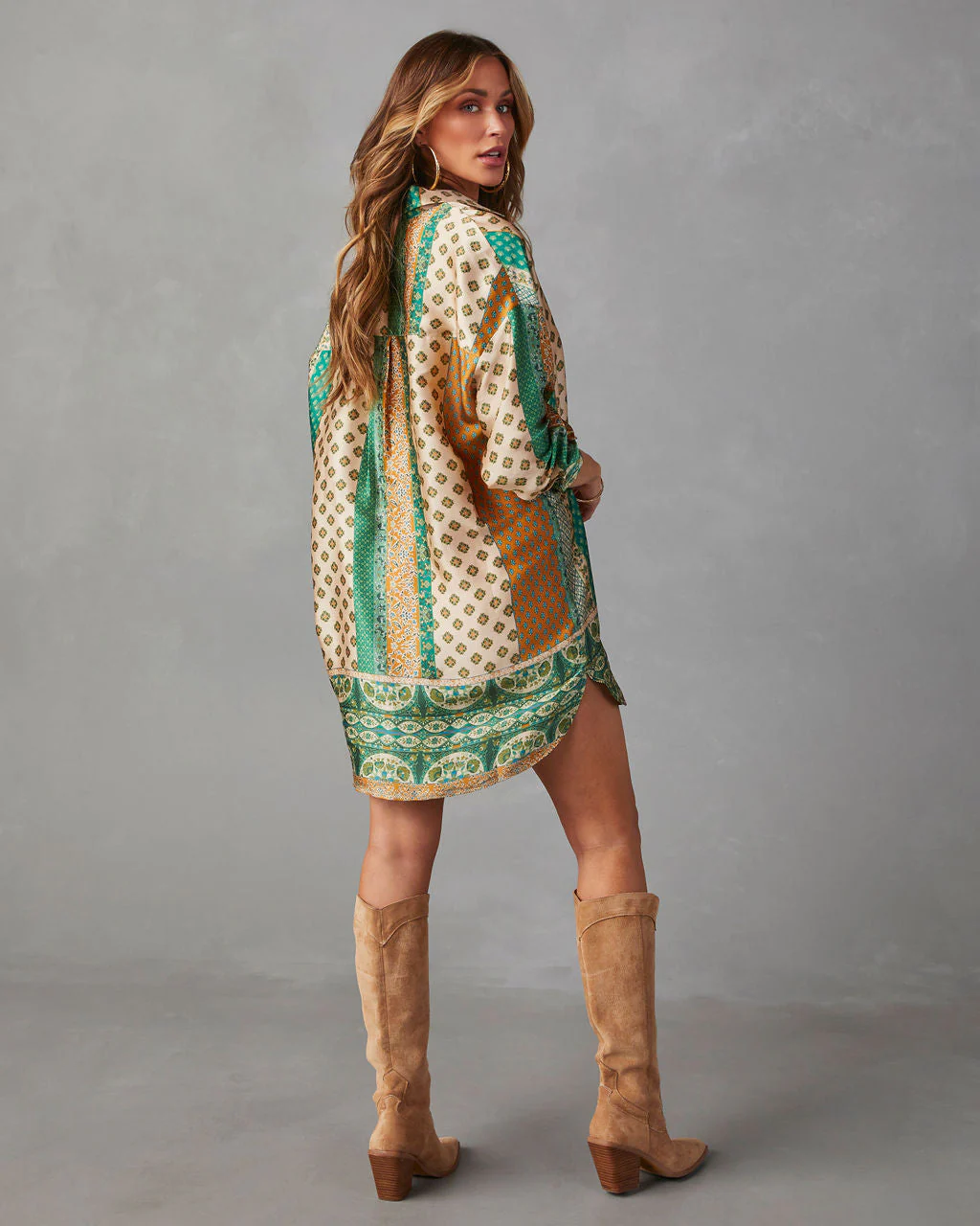 Muse Button Down Shirt Dress - Image 10