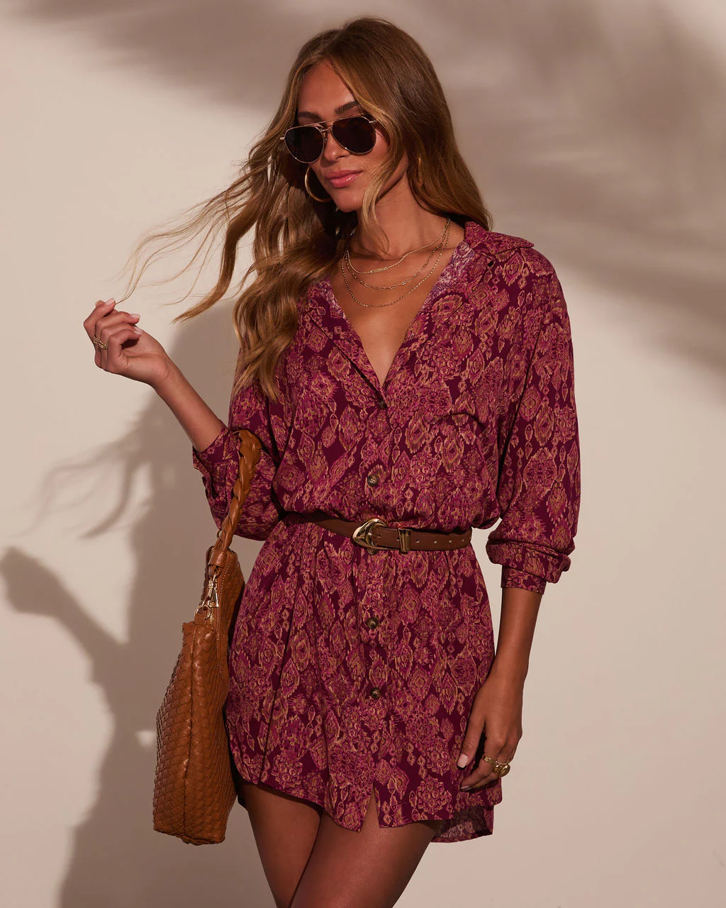 Muse Button Down Shirt Dress - Image 19
