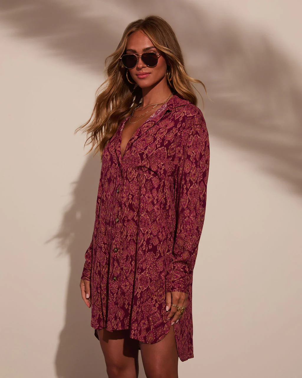 Muse Button Down Shirt Dress - Image 20