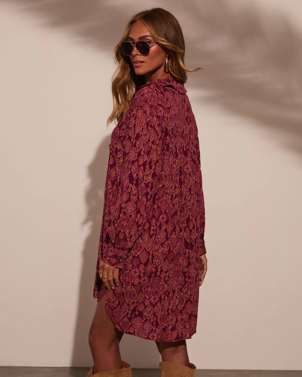 Muse Button Down Shirt Dress - Image 21
