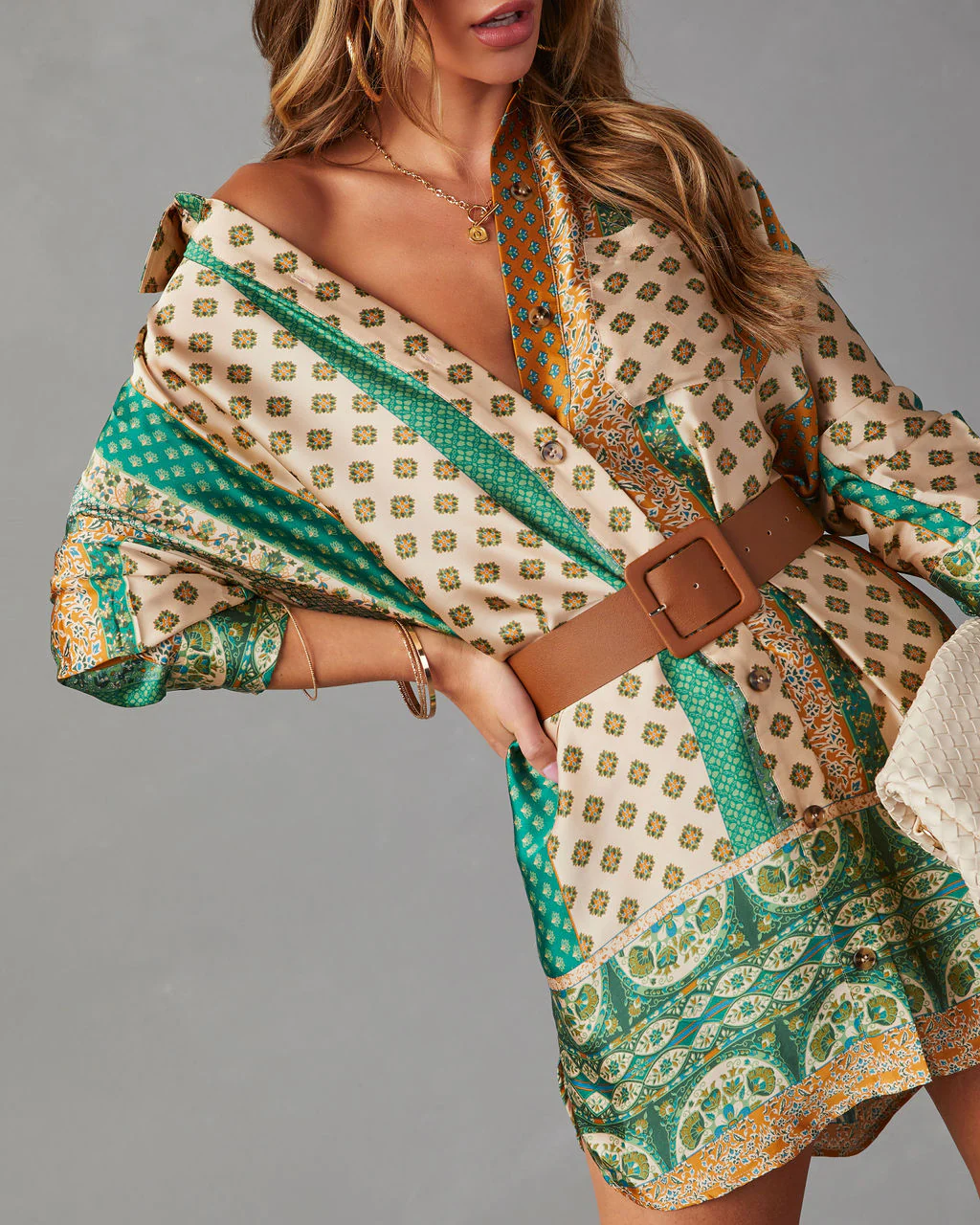 Muse Button Down Shirt Dress - Image 8