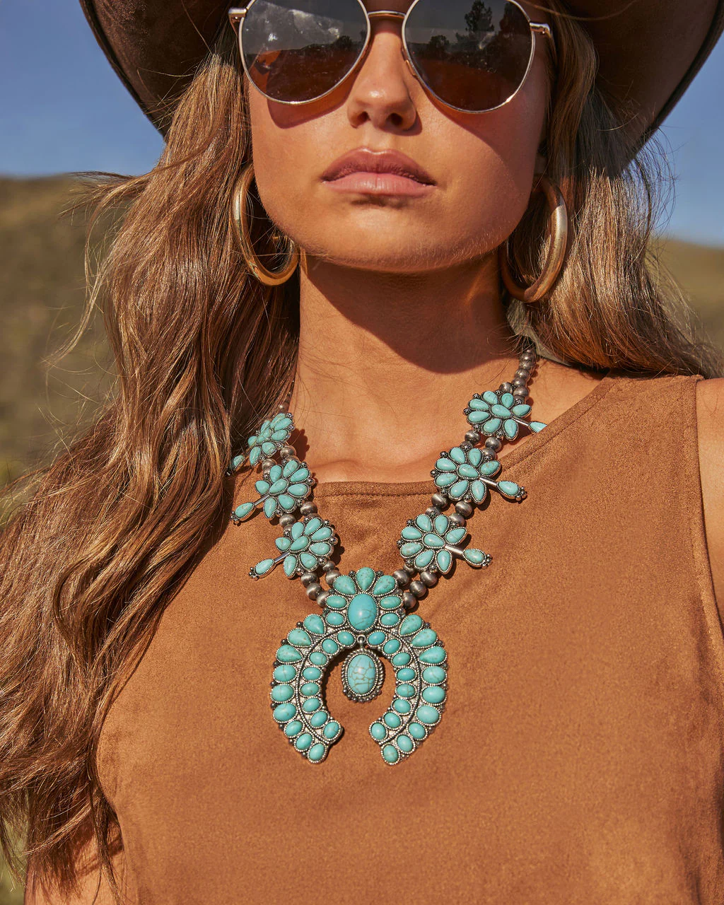 Mustang Moon Boho Statement Necklace - Image 2