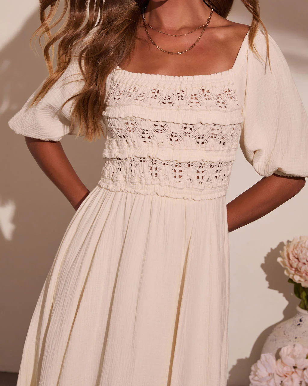Mystic Dawn Peasant Maxi Dress - Image 2