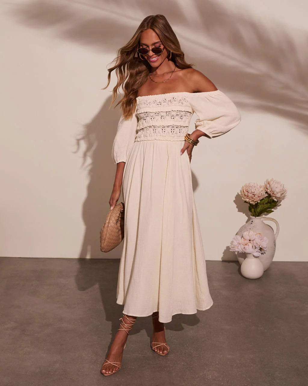 Mystic Dawn Peasant Maxi Dress - Image 6