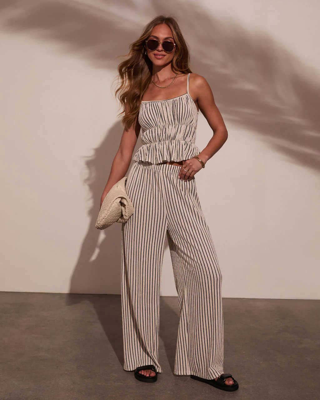 Mystic Wanderer Striped Wide Leg Pants - Image 5