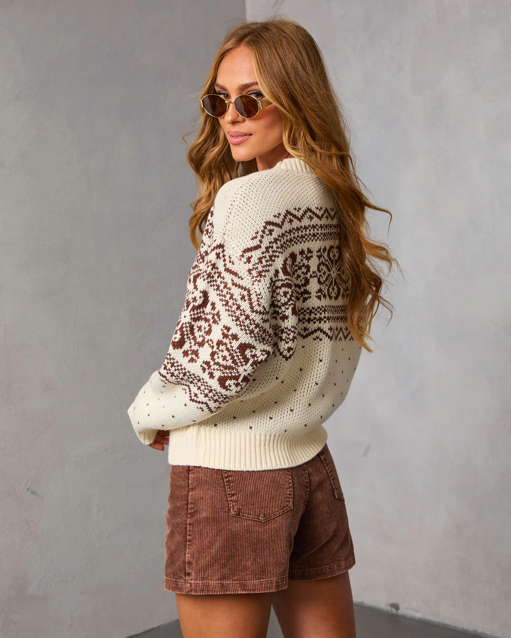 Naelle Fair Isle Print Sweater - Image 4