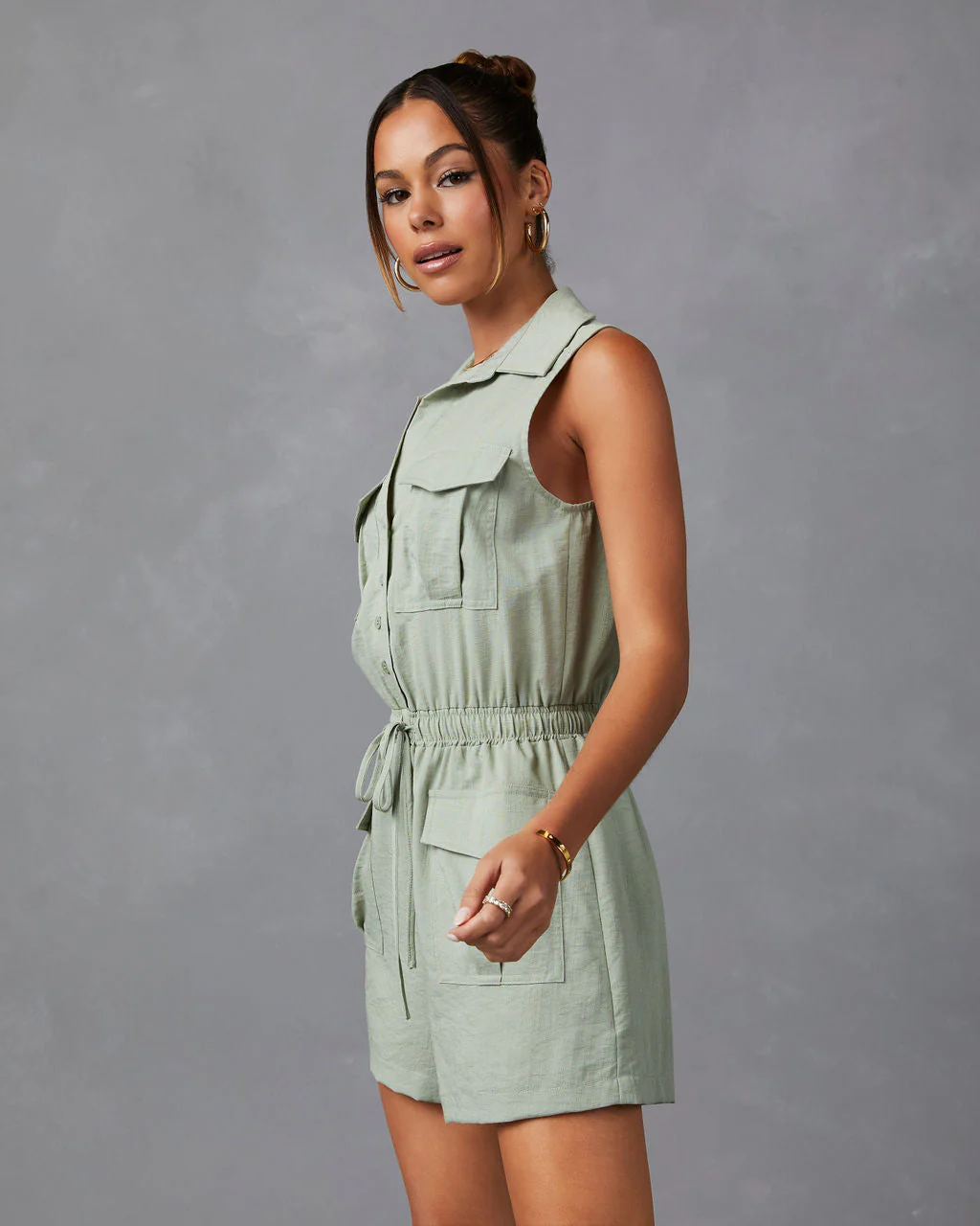 Naida Pocketed Romper - Image 4