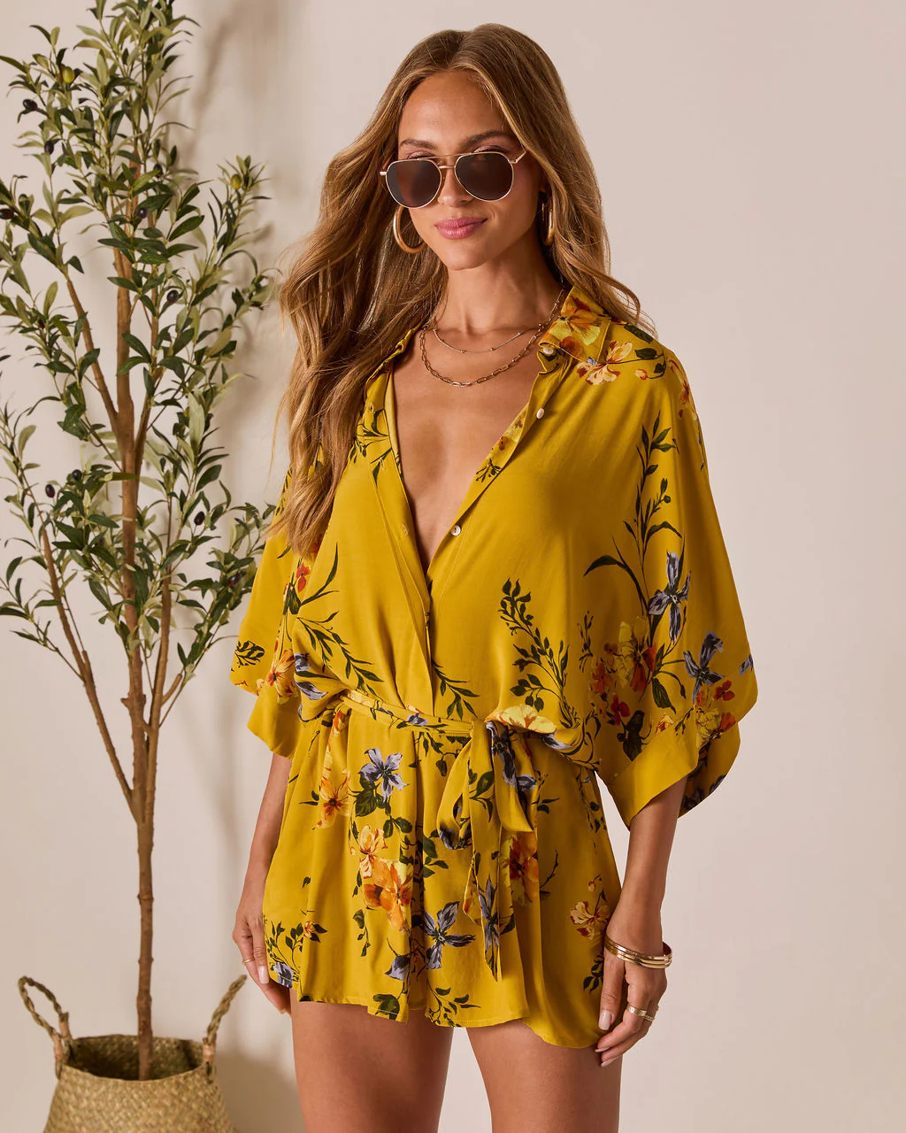 Nakita Waist Tie Romper - Image 3