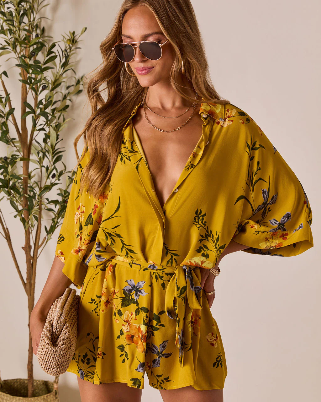 Nakita Waist Tie Romper - Image 6