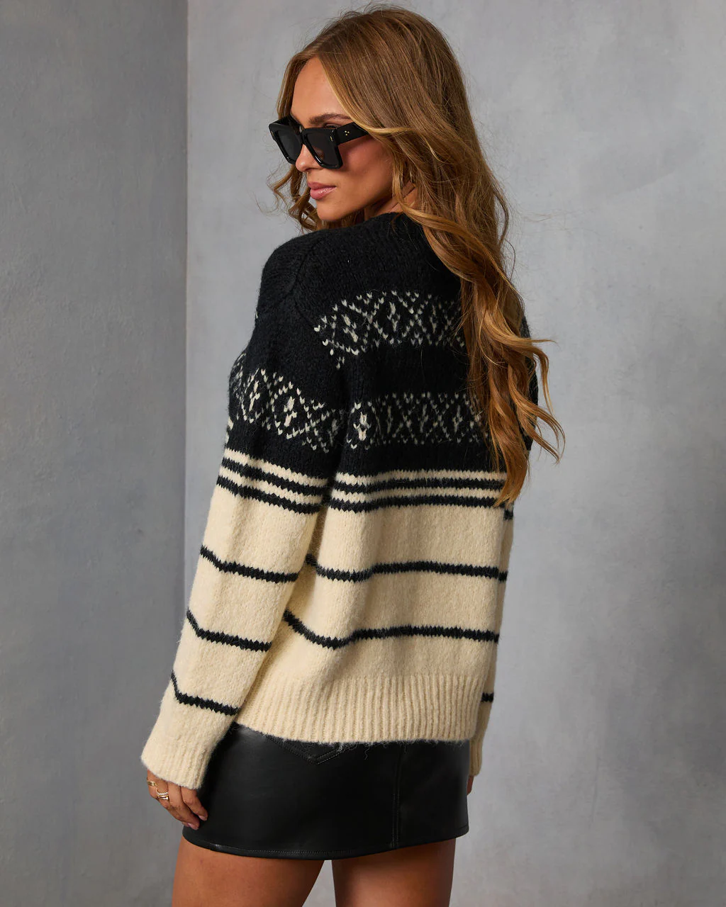 Natari Knit Abstract Sweater - Image 4