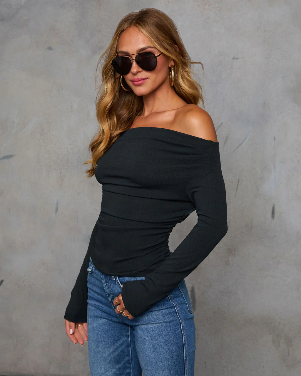 Needed Me Ruched Off The Shoulder Top - Image 3