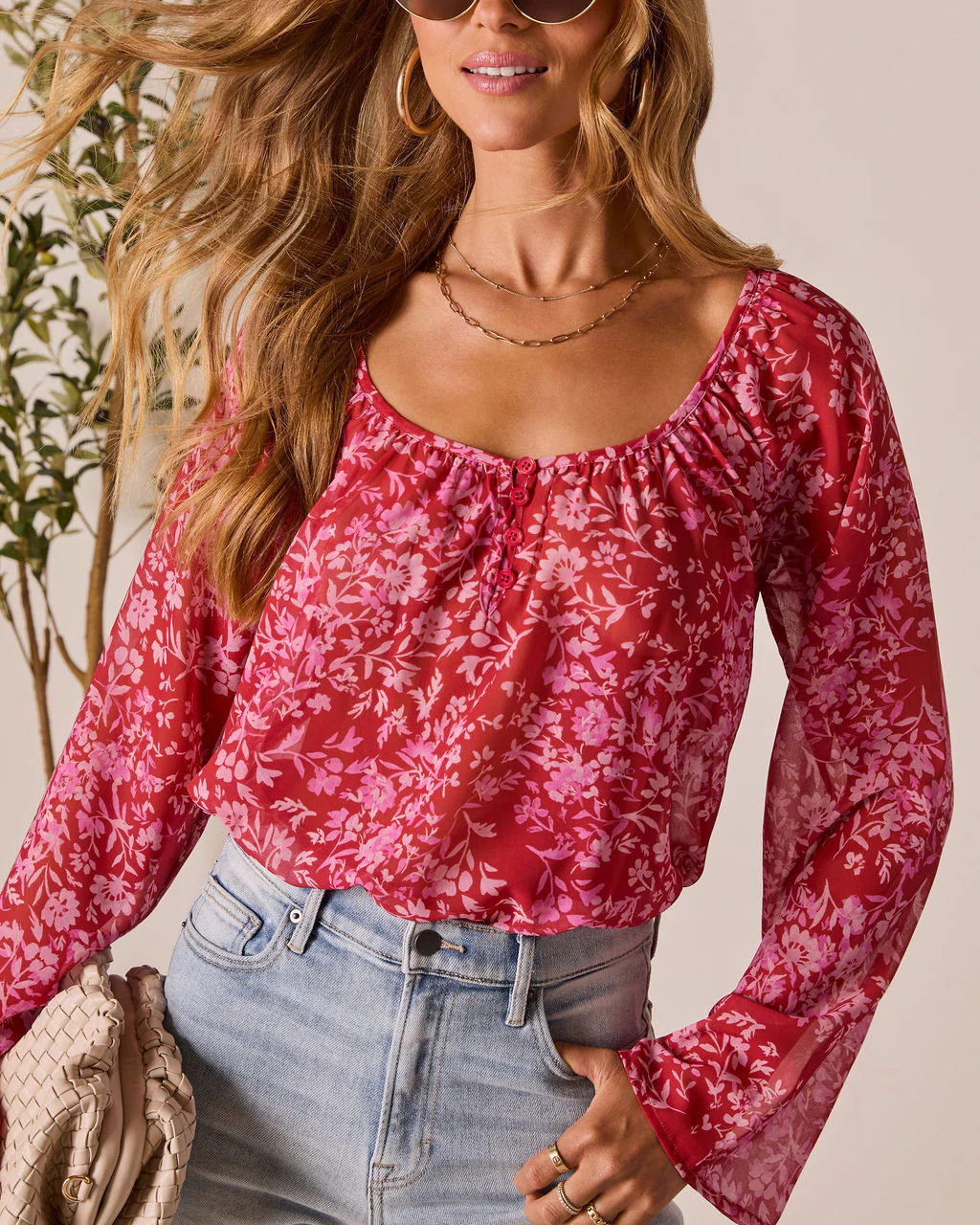 Nelda Floral Printed Top - Image 6